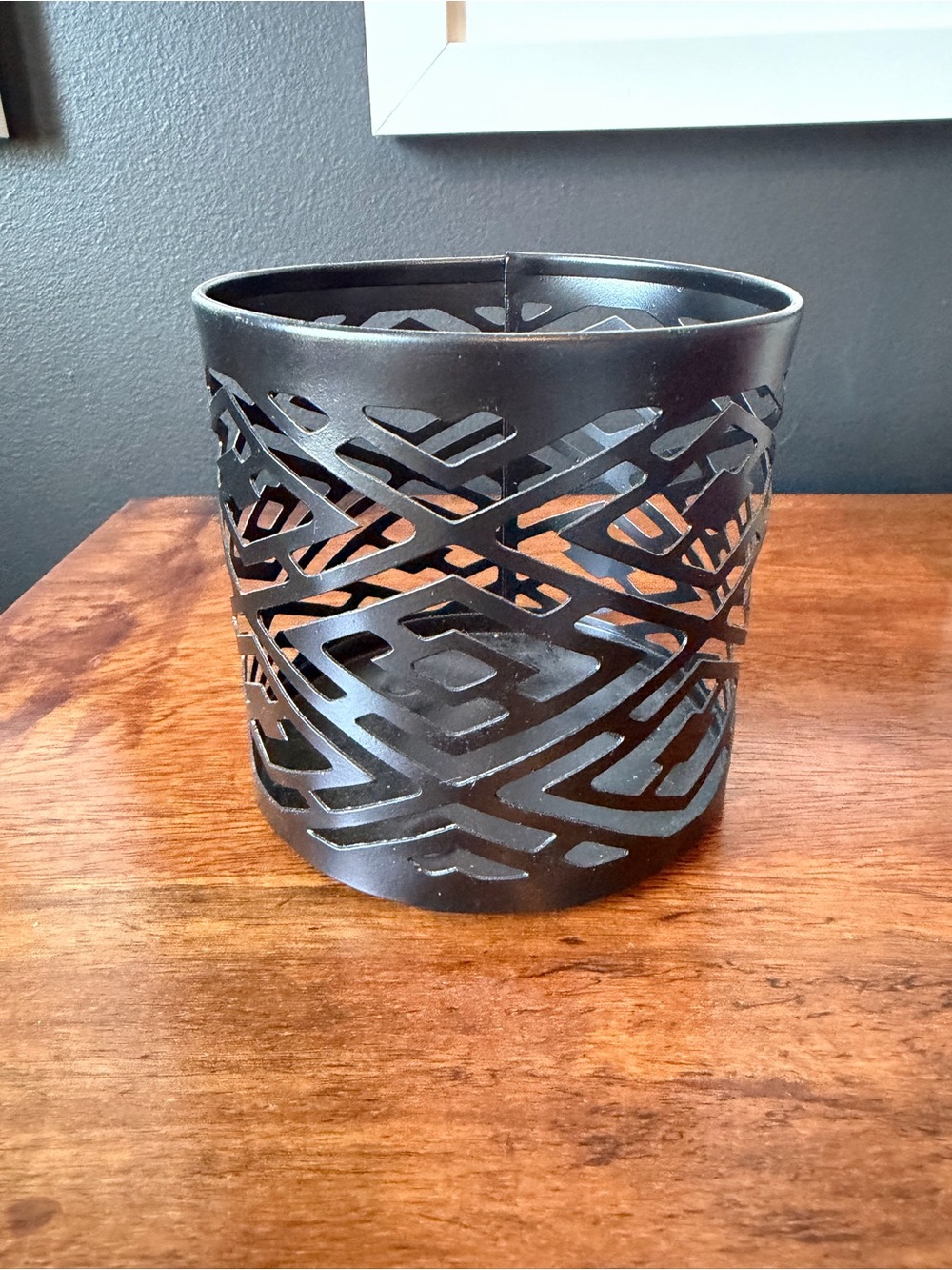 Metal Filigree Candle Holder